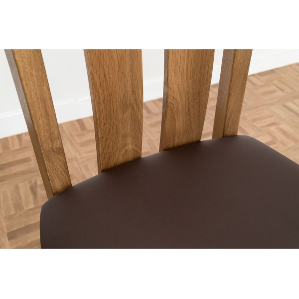 TWIN SLAT CHAIR - RUSTIC