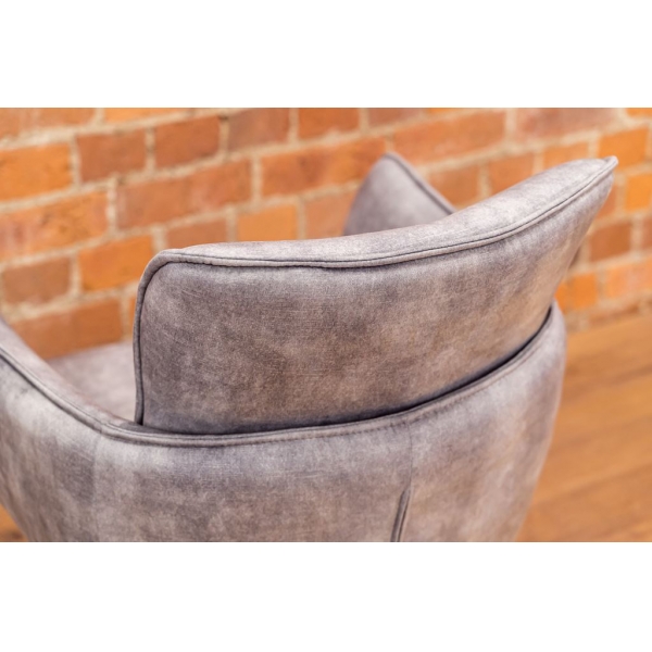 SWIVEL DINING CHAIR - SILVER