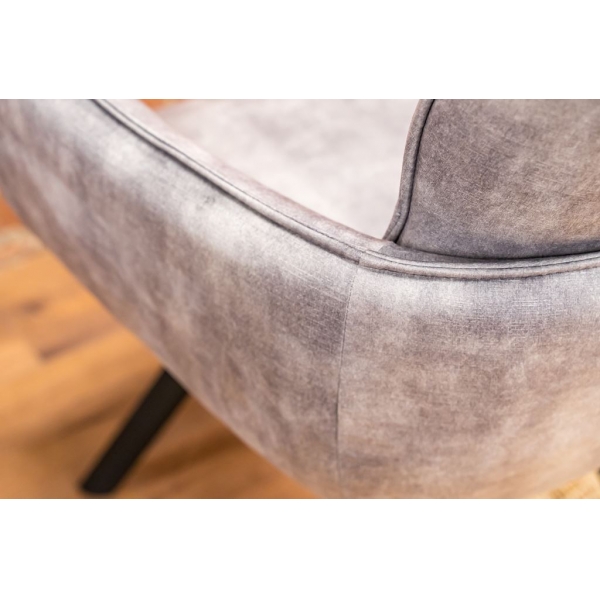 SWIVEL DINING CHAIR - SILVER