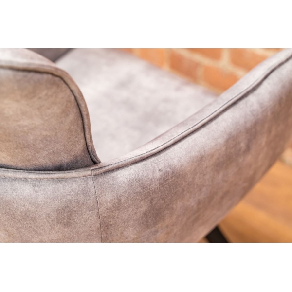 SWIVEL DINING CHAIR - SILVER
