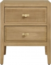 2 DRAWER BEDSIDE