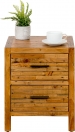 2 DRAWER BEDSIDE