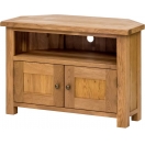 CORNER TV UNIT WITH DOORS