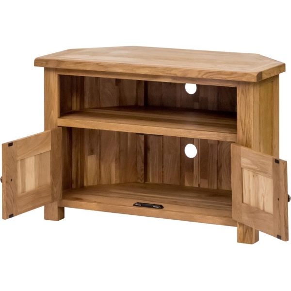 CORNER TV UNIT WITH DOORS