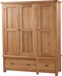 TRIPLE WARDROBE WITH DRAWERS