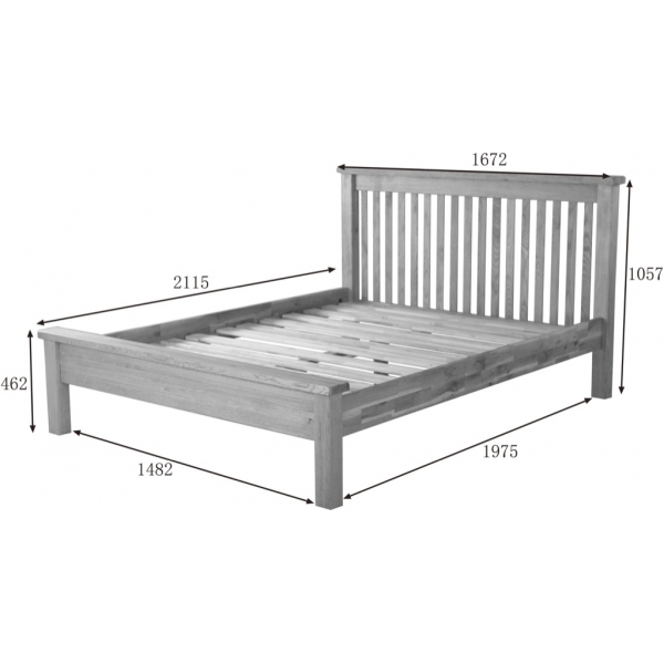 5' LOW FOOT END BED