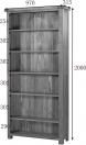 6' WIDE BOOKCASE