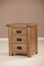 3 DRAWER BEDSIDE