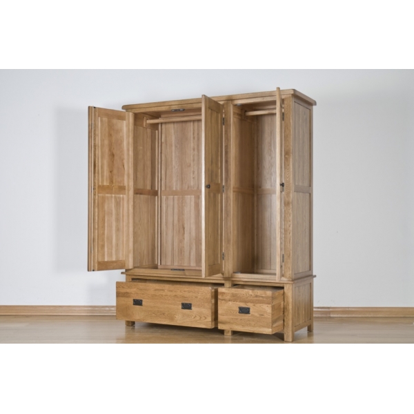 TRIPLE WARDROBE WITH DRAWERS