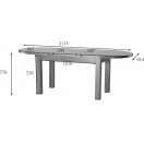 LARGE D-END EXTENDING TABLE