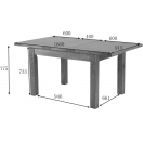 4' EXTENDING TABLE (1 LEAF)