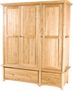 TRIPLE WARDROBE WITH DRAWERS