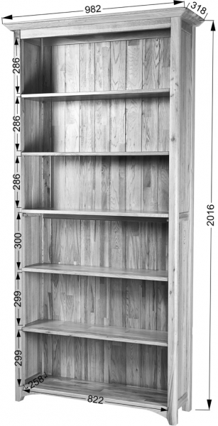 6' BOOKCASE