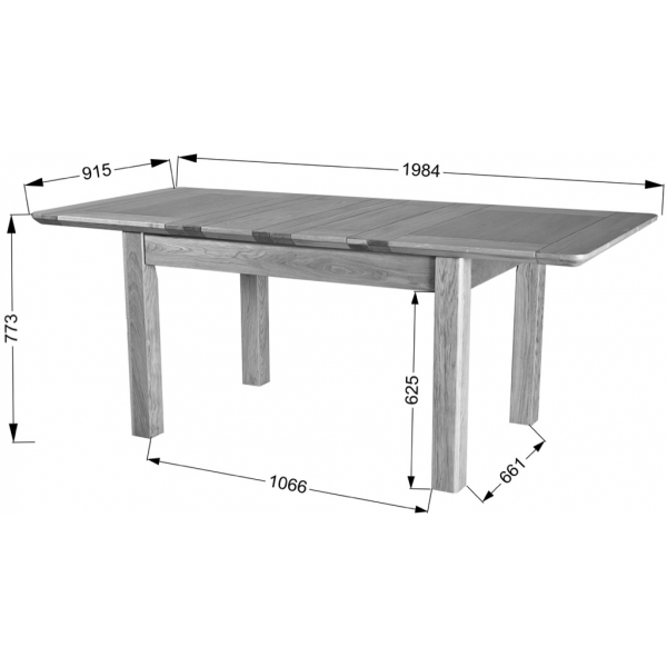 4'6" EXTENDING TABLE (2 LEAF)