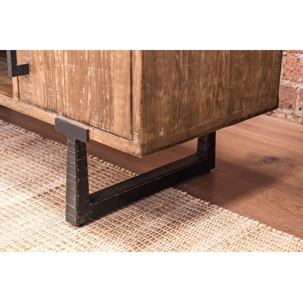 LARGE TV UNIT WITH WOODEN DOORS