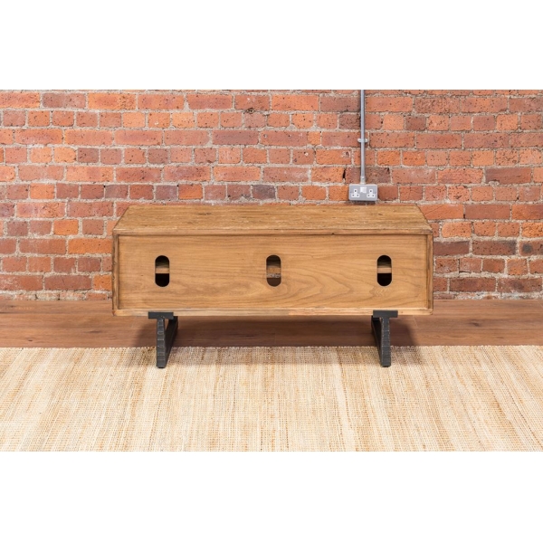 LARGE TV UNIT WITH WOODEN DOORS